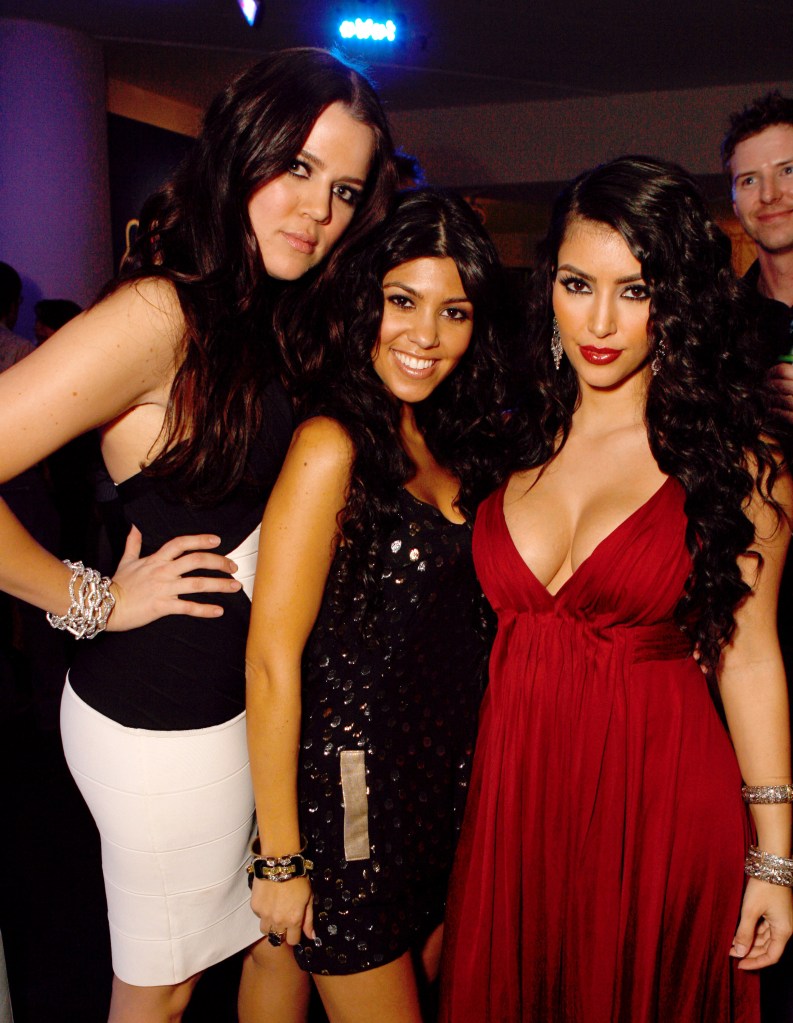 Khloe, Kourtney, and Kim Kardashian at the 