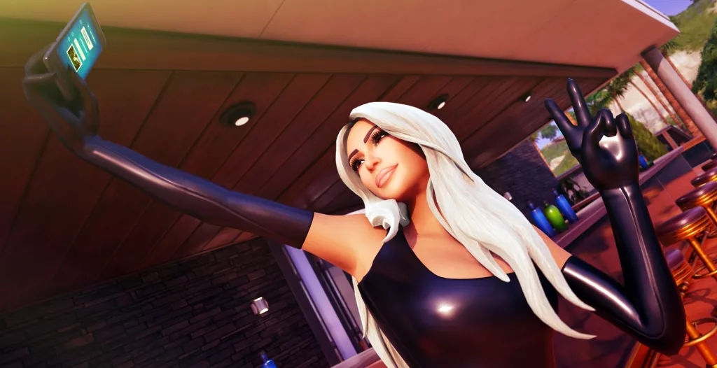 Kim Kardashian Fortnite Selfie