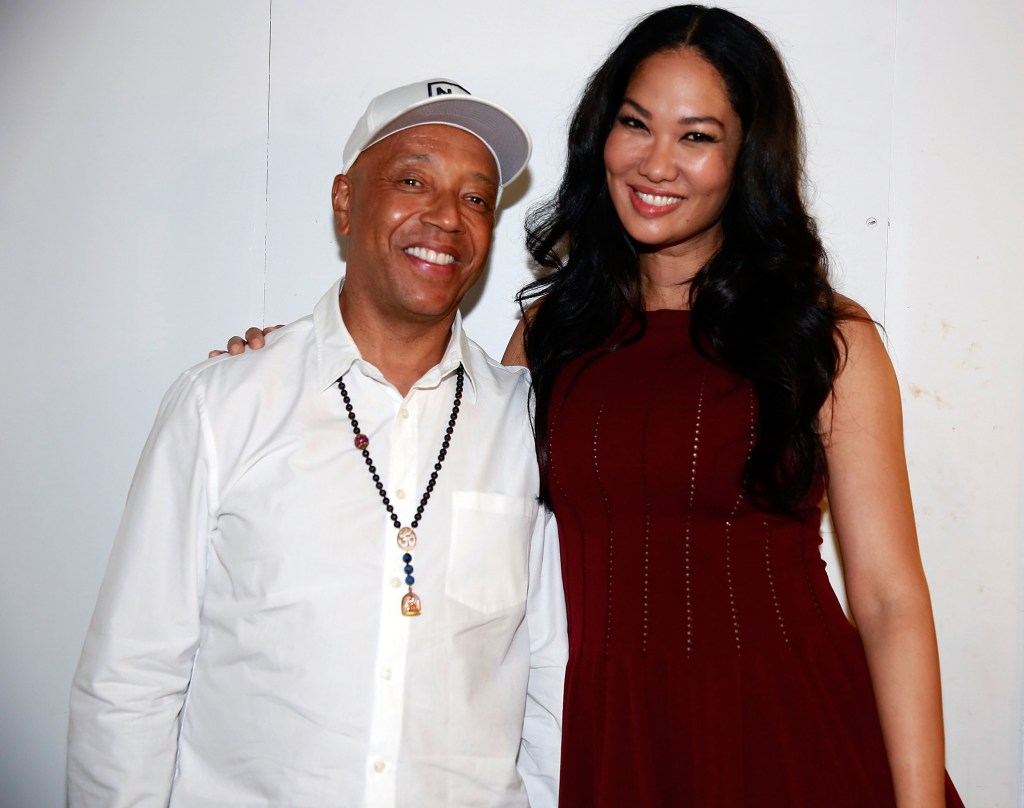 Kimora Lee Simmons and Russell Simmons attend the Argyleculture By Russell Simmons show.