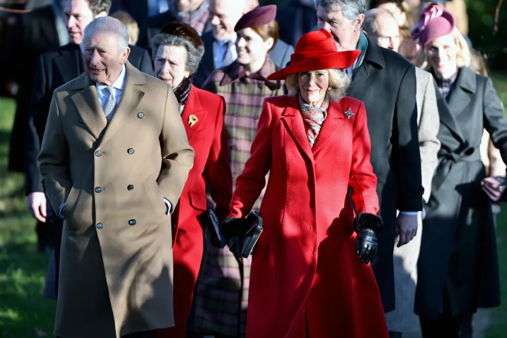 King Charles III, Princess Anne, Princess Royal, Princess Eugenie of York and Queen Camilla attend a Christmas morning service.