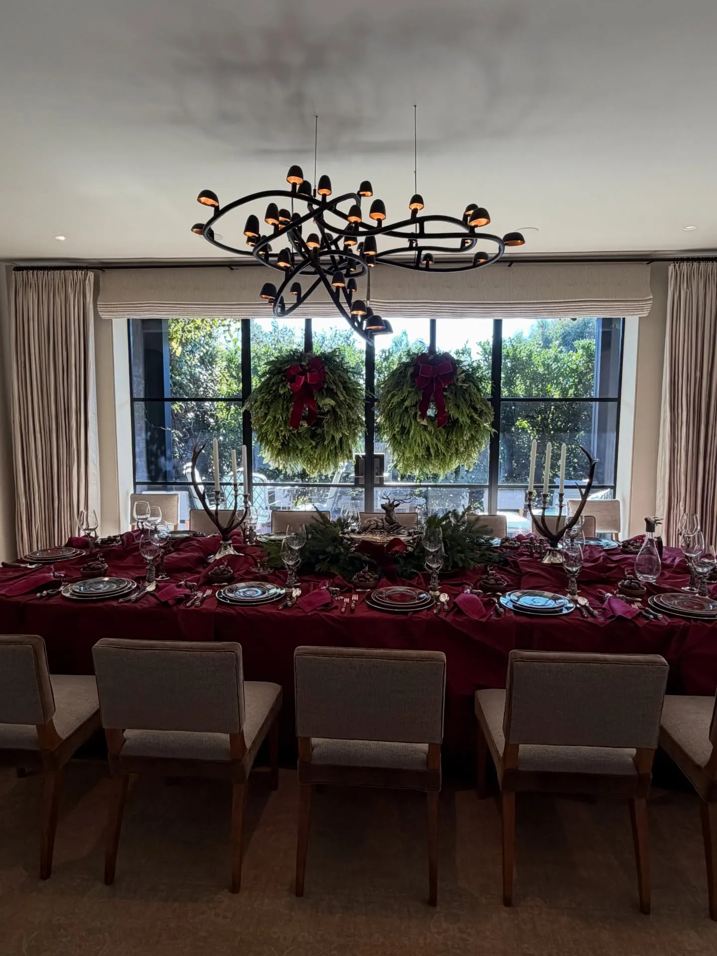 A dining room set for an 