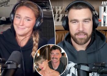 Kylie Kelce confronts Travis over wild claim he and Taylor Swift ‘never’ fight