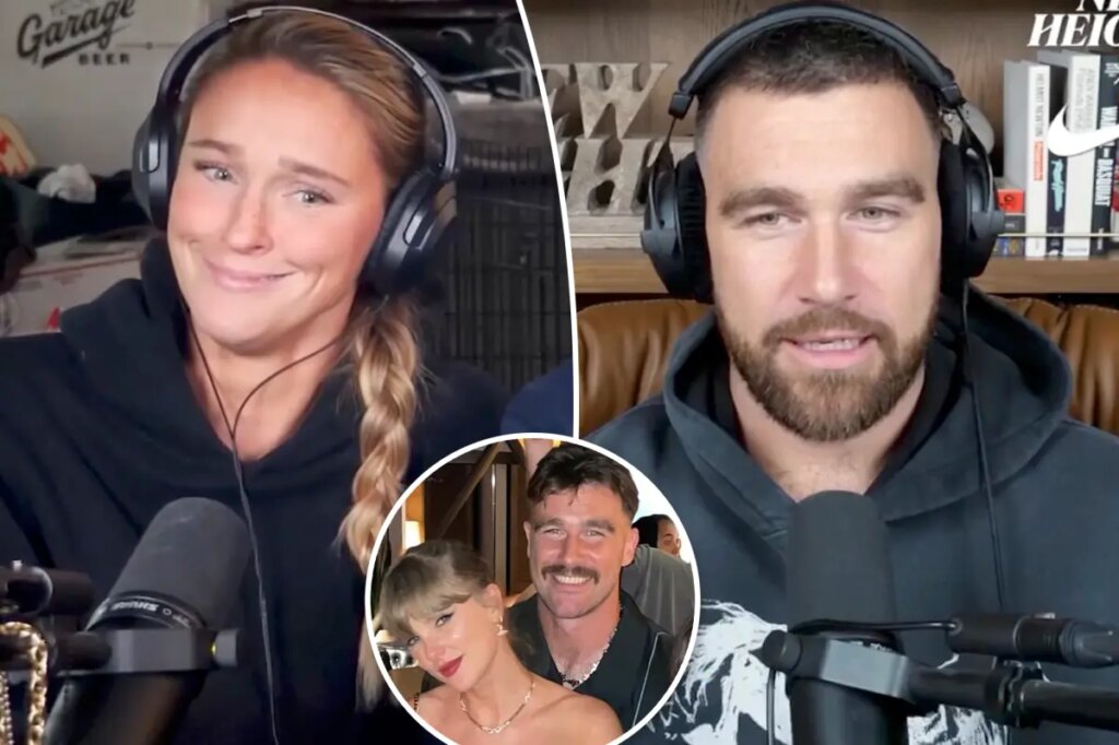 Kylie Kelce confronts Travis over wild claim he and Taylor Swift ‘never’ fight