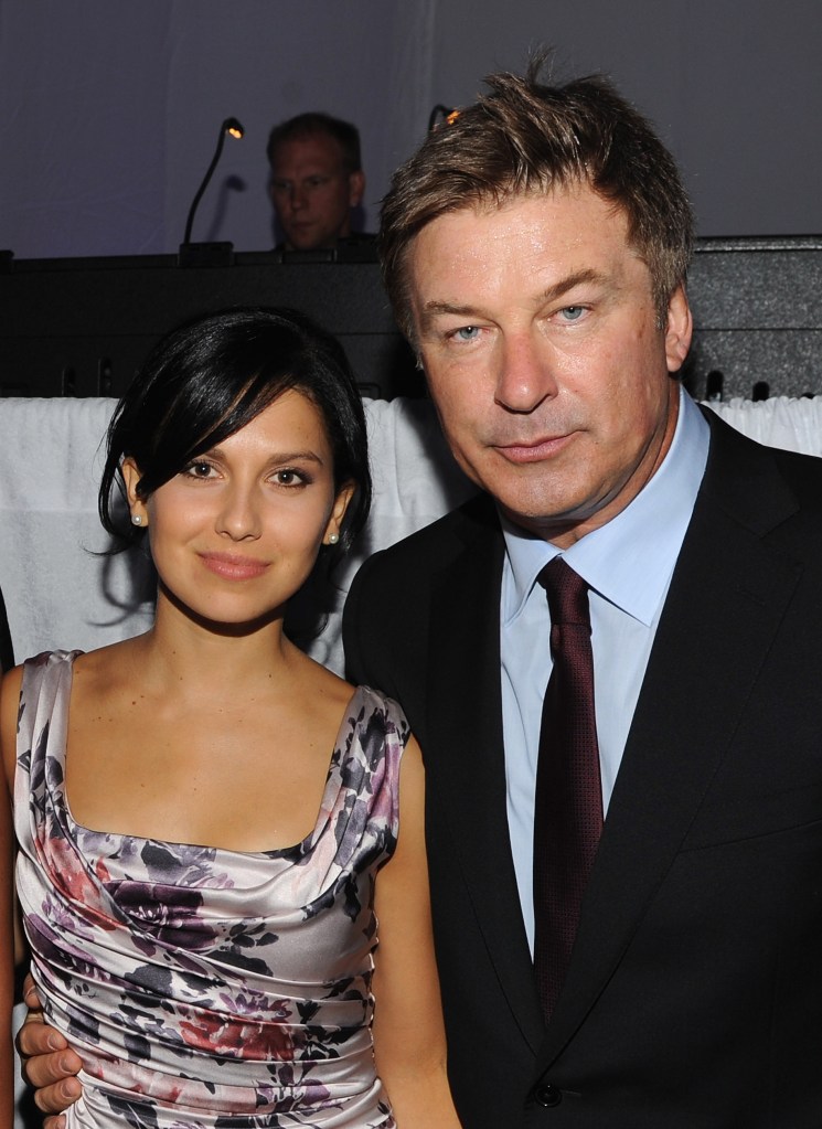 Hilaria Thomas and Alec Baldwin attend Tony Bennett's 85th Birthday Gala.