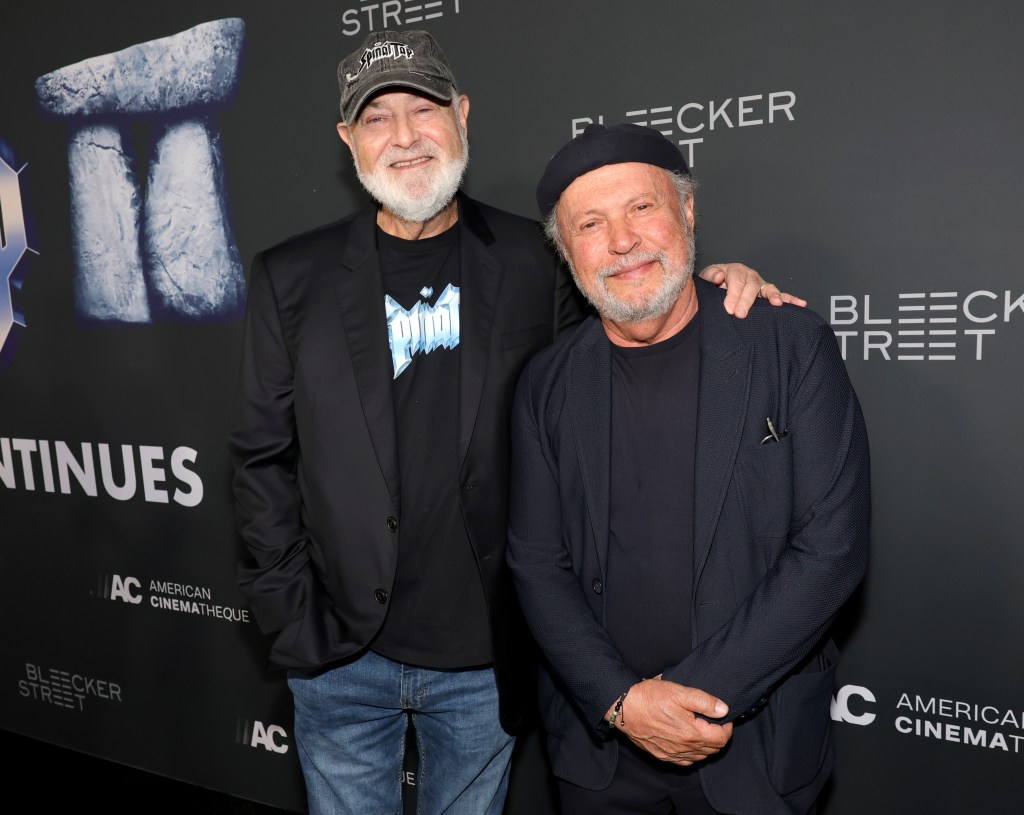 Rob Reiner and Billy Crystal posing at the 