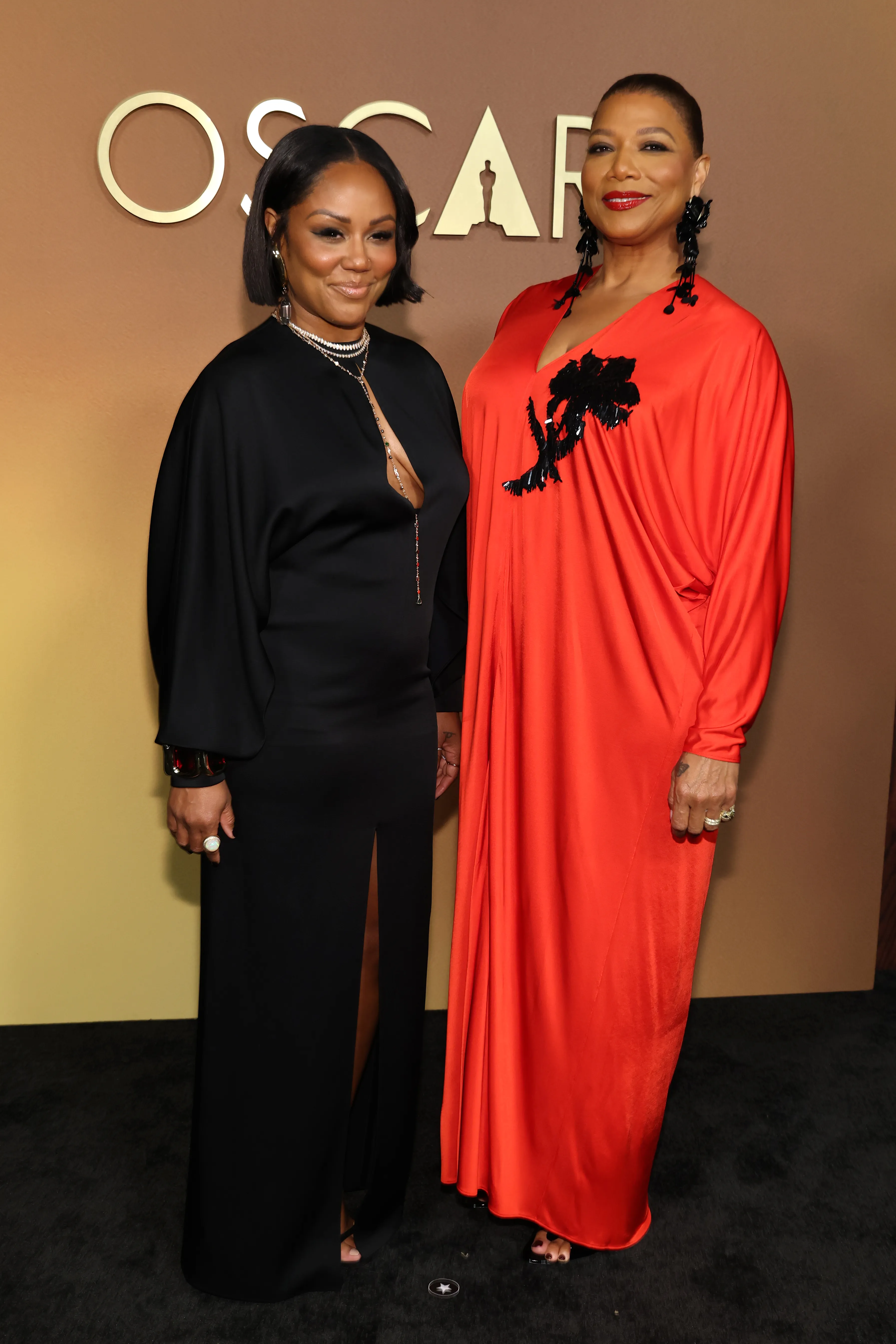 Eboni Nichols and Queen Latifah at the 16th Governors Awards.