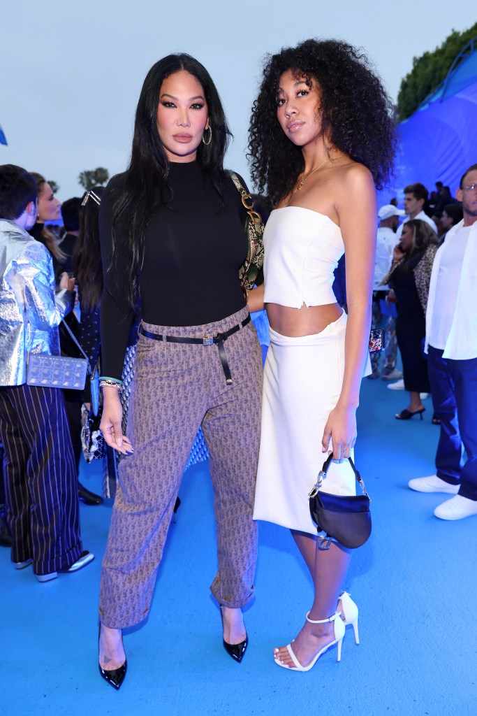 Kimora Lee Simmons and Aoki Lee Simmons at the Dior Men's Spring/Summer 2023 Collection.