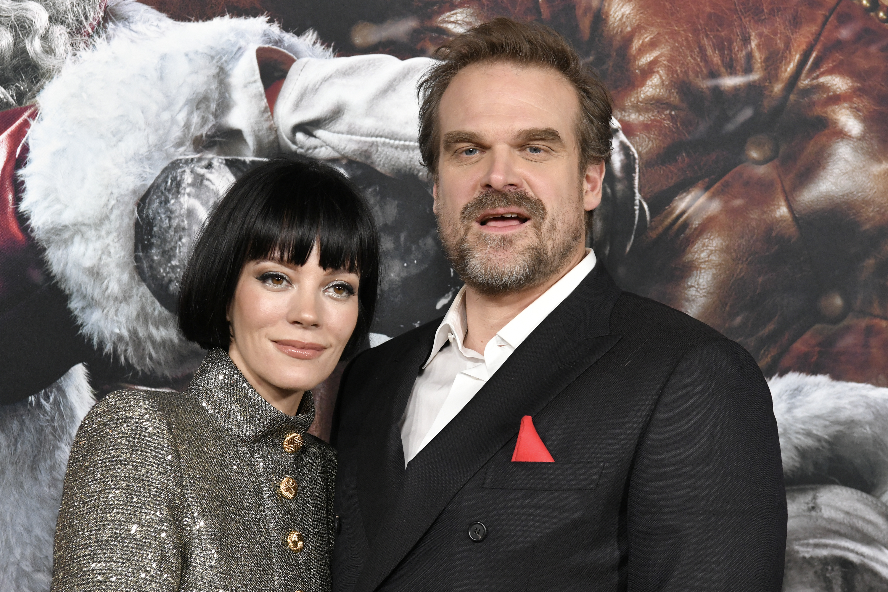 Lily Allen and David Harbour at the