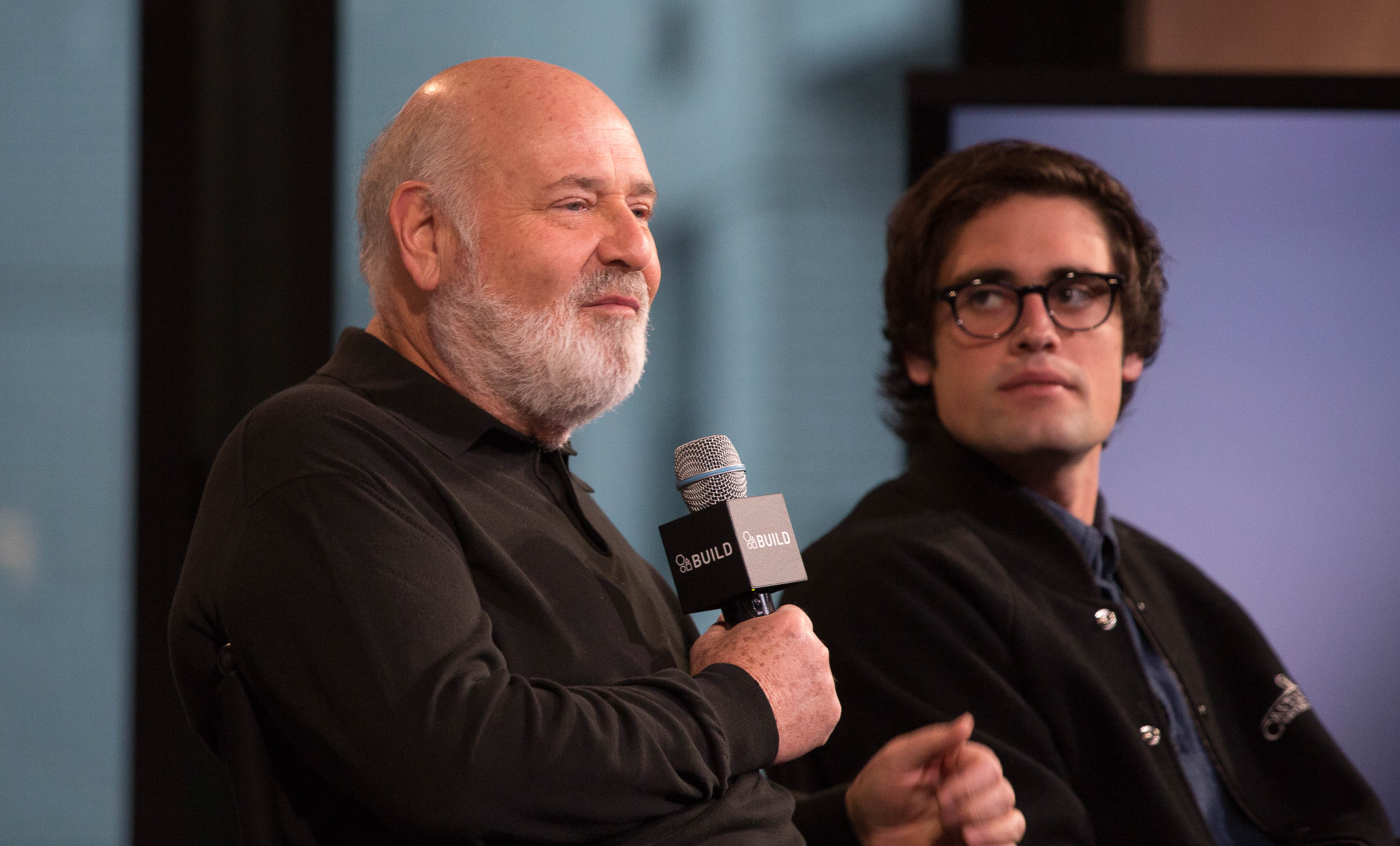 Rob and Nick Reiner promoting