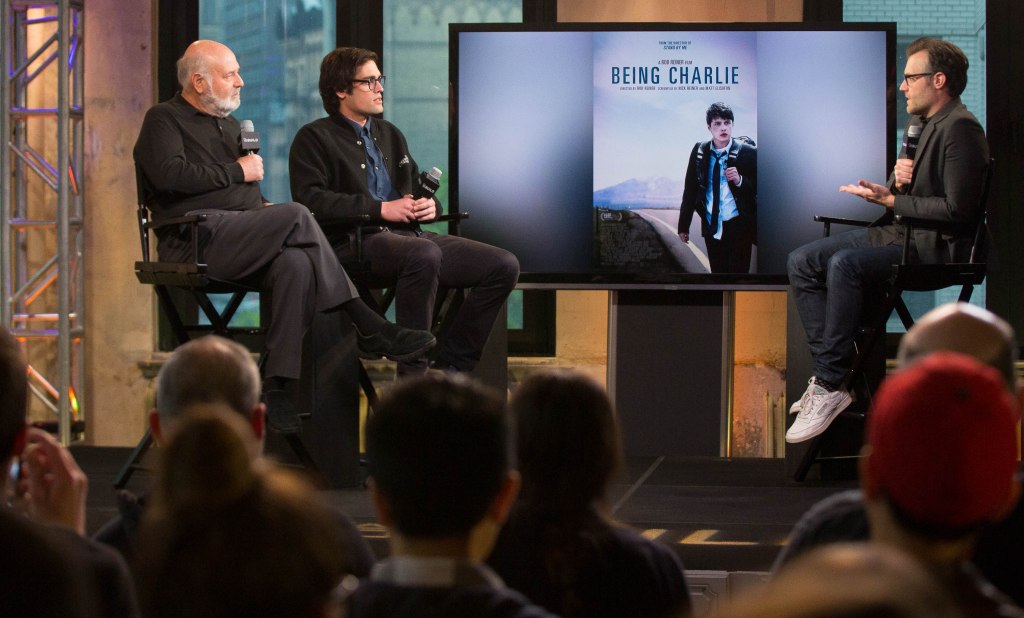 Rob Reiner and Nick Reiner discussing