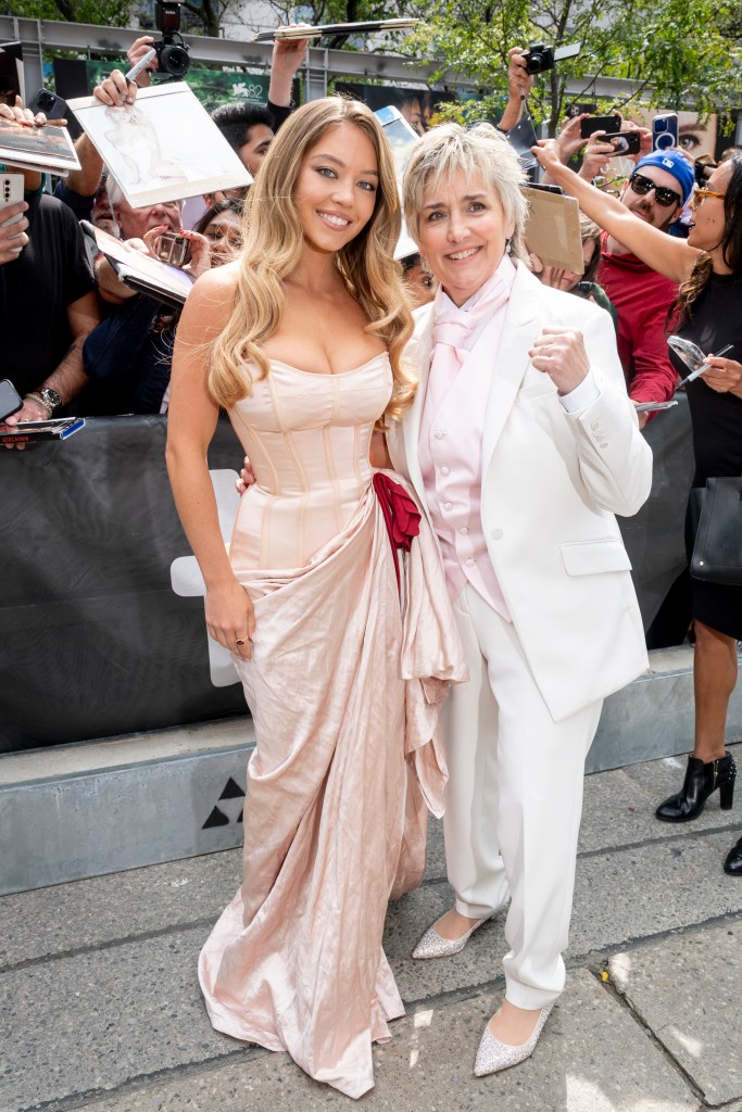 Sydney Sweeney and Christy Martin attend the premiere of
