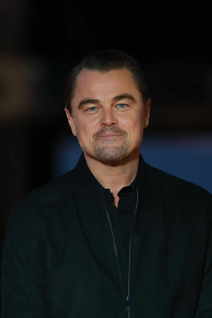 Leonardo DiCaprio at a fan event for the movie 'One Battle After Another'.