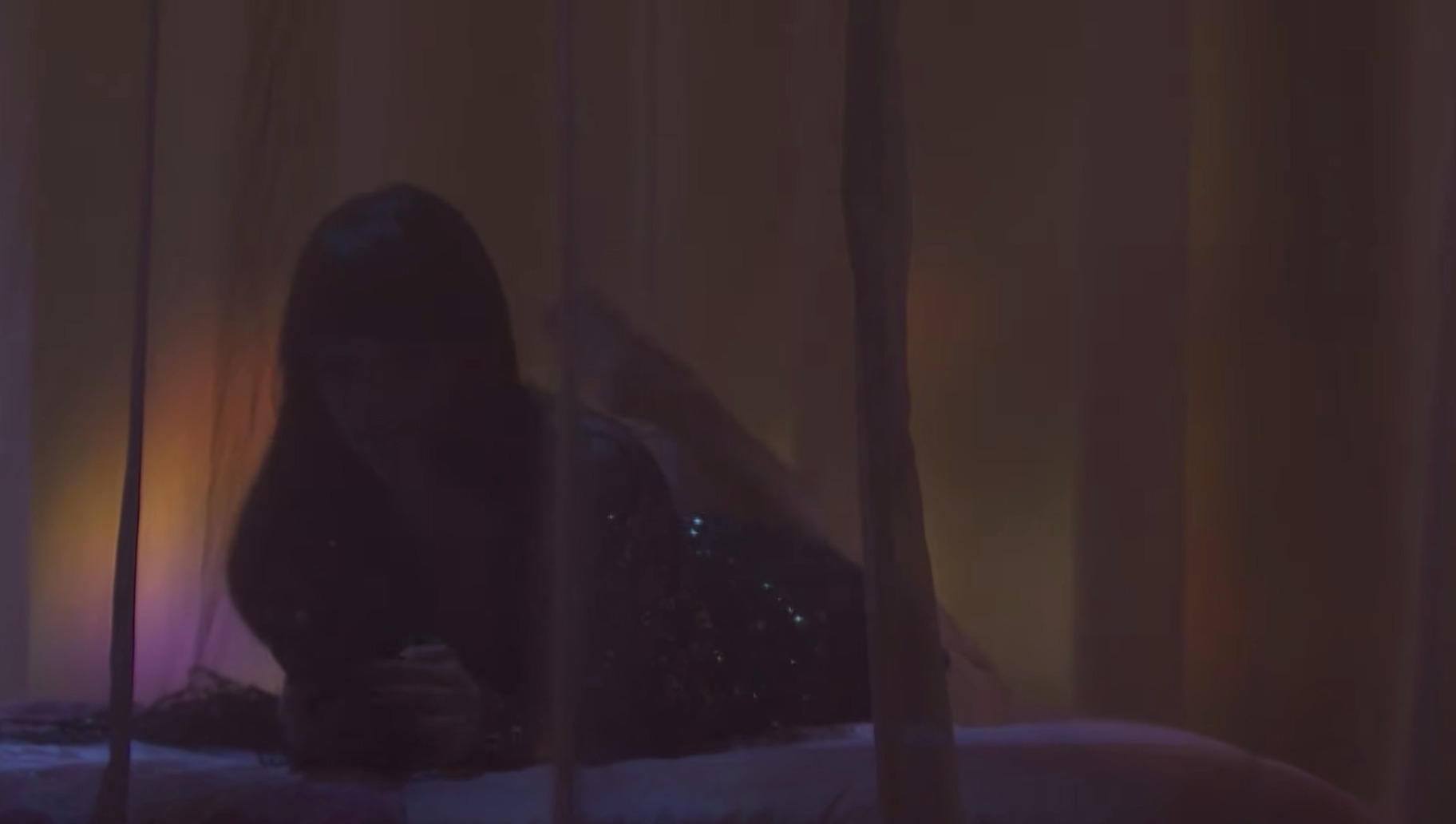 Dakota Johnson as mistress 'Madeline' performing in lingerie on Saturday Night Live.