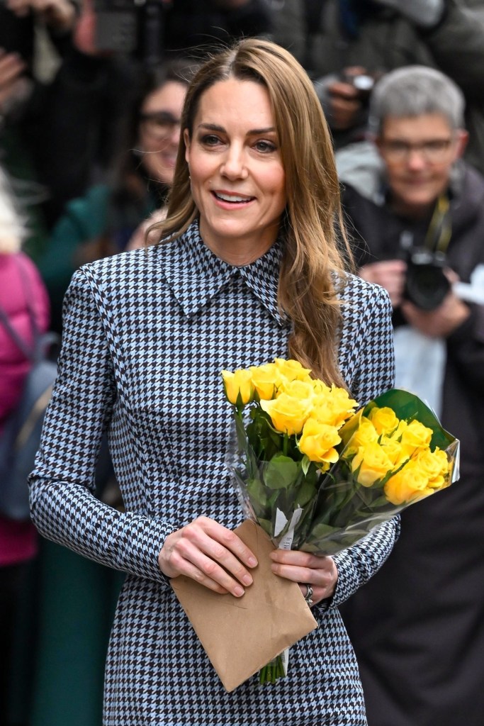 Prince William, Kate Middleton, Prince George, and Princess Charlotte arriving at Westminster Abbey.