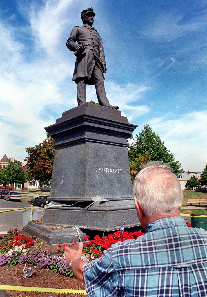 The Admiral Farragut Statue in South Boston.