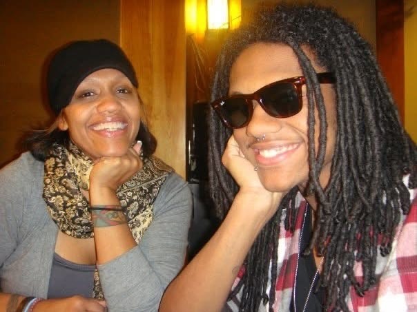 Julie McKnight and Niko McKnight smiling together.