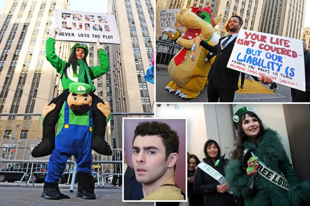 Loony Luigi Mangione fans dress up, line up for chance to see alleged cold-blooded killer in NYC court