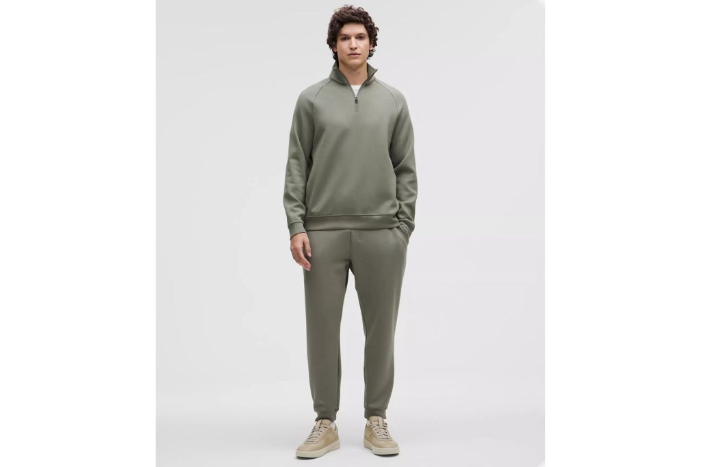 A man wearing a jogging outfit.