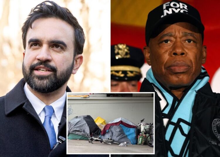 NYC’s Eric Adams gives Zohran Mamdani reality check on plan to stop clearing homeless tent cities