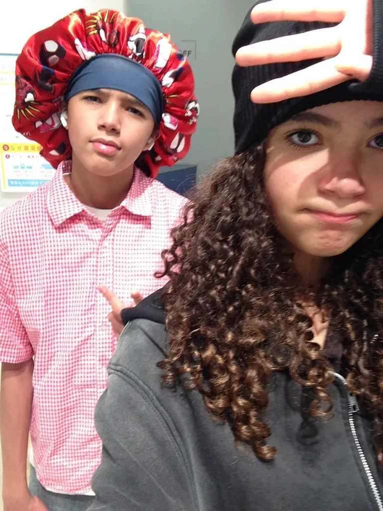 Mariah Carey and Nick Cannon's daughter Monroe with a male friend.