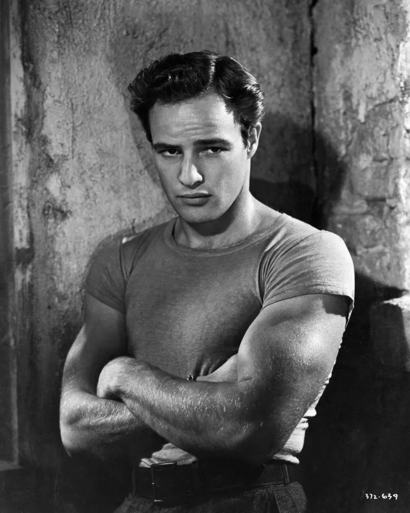 Marlon Brando, in character as Stanley Kowalski from Tennessee Williams' A Streetcar Named Desire.