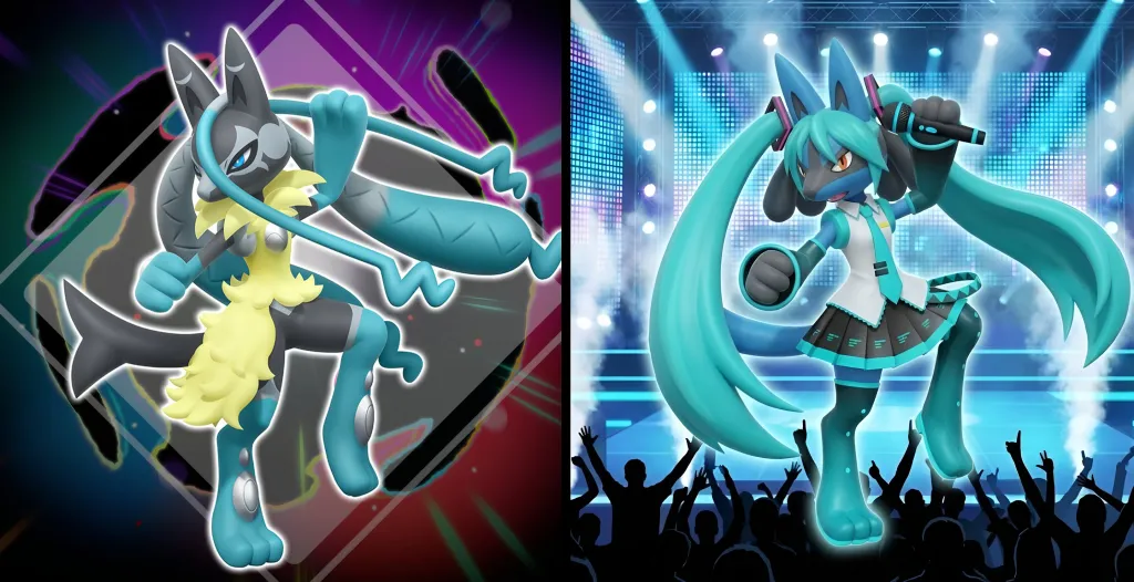 Mega Lucario Z Hatsune Miku Comparison