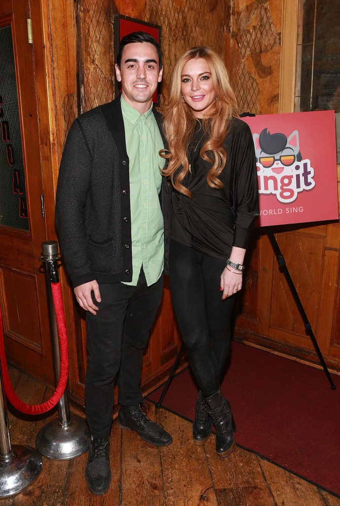 Michael and Lindsay Lohan attending the