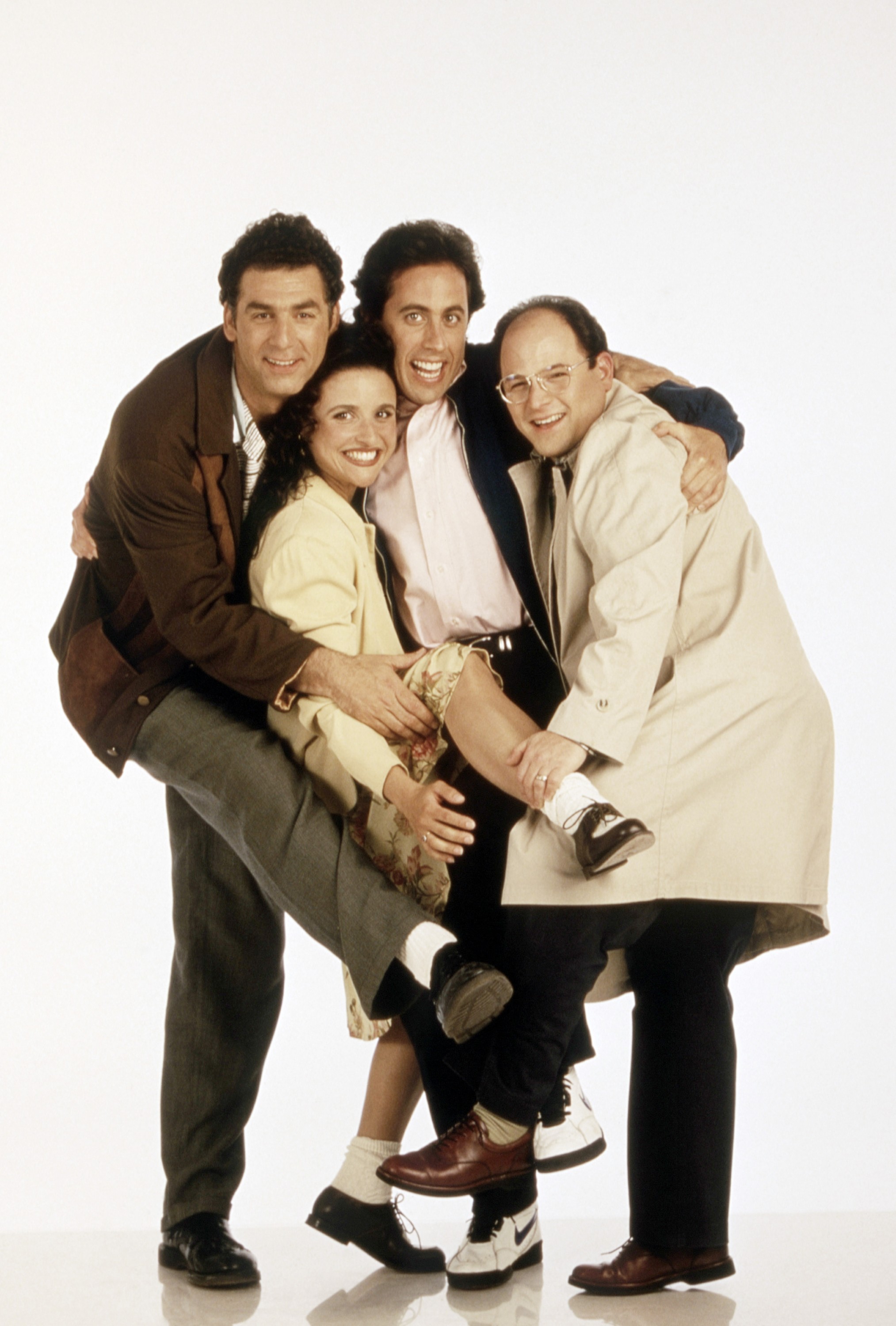 Michael Richards, Julia Louis-Dreyfus, Jerry Seinfeld, Jason Alexander in