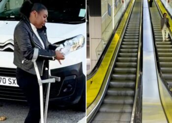 London commuter charged with walking wrong way on escalator at train station