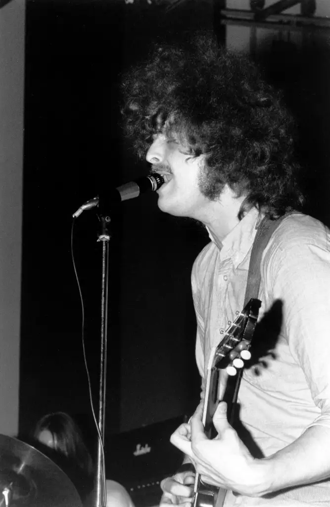 Mick Abrahams during a concert in 1969.