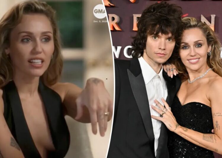 Miley Cyrus reveals intimate proposal details after engagement to Maxx Morando: ‘I was so surprised’