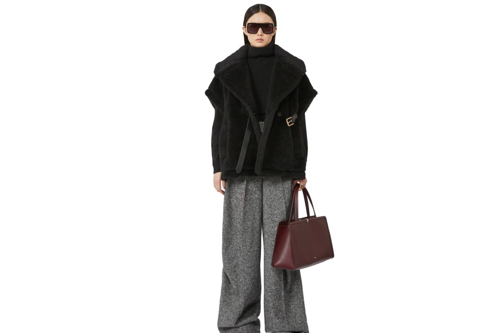 Max Mara Belted Teddy Bear Cape