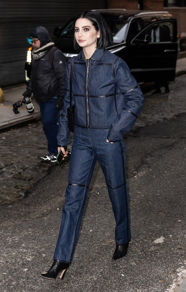 Model Meadow Walker arriving to the No Waste dinner during New York Fashion Week.
