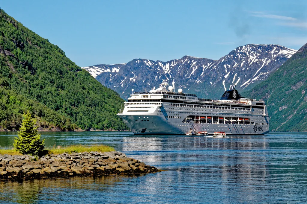 MSC cruise ship with 