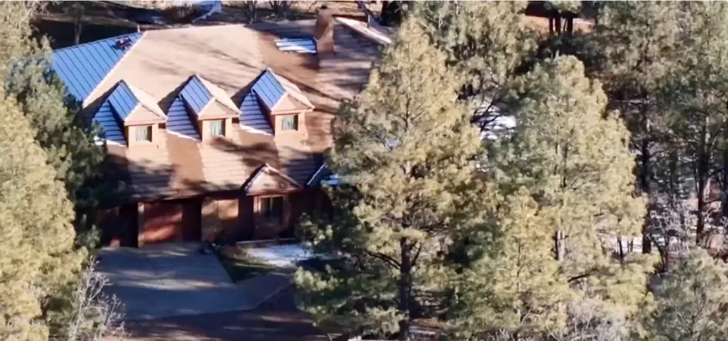 The home of Keri Abatti, who was found unconscious with a gunshot wound to her head.