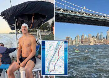 I swam 29 miles around Manhattan in handcuffs — I had no idea the danger I was in until I finished