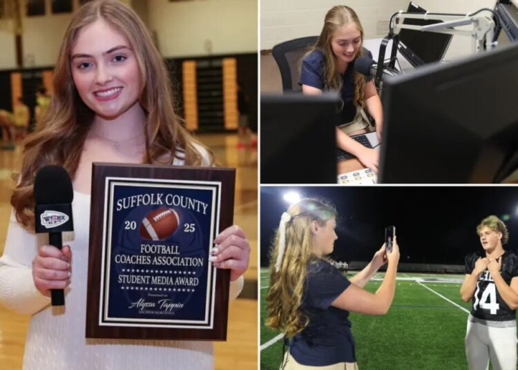 Long Island teen sports broadcaster awarded for game-changing coverage: ‘It is just amazing’