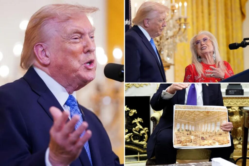 Trump frets Congress is ‘becoming antisemitic’ during Hanukkah celebration, hints at new WH ballroom price