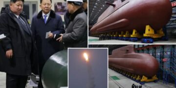 North Korea displays apparent progress in construction of nuclear-powered submarine