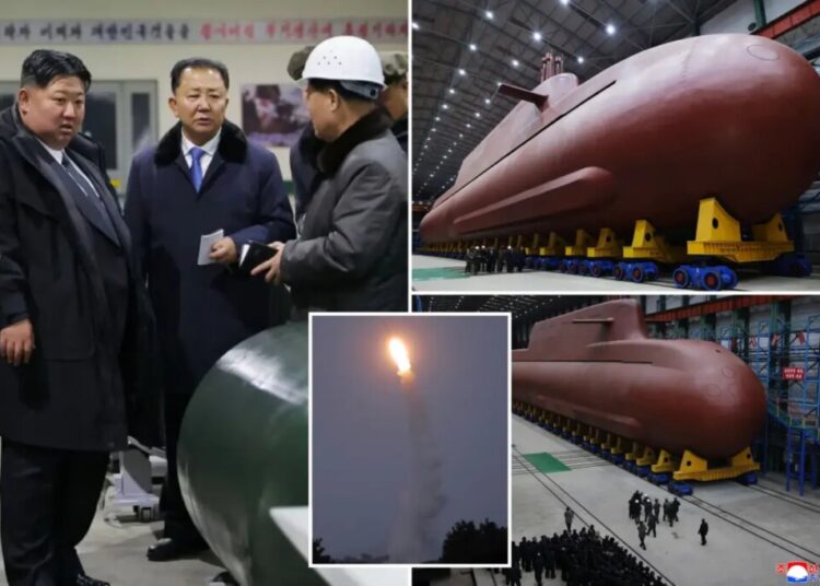 North Korea displays apparent progress in construction of nuclear-powered submarine