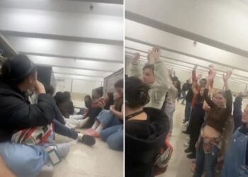 Cops rescue petrified Brown students hiding from shooter in university library: video