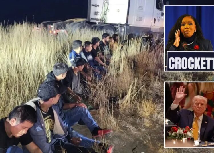 Jasmine Crockett accuses Trump admin of dishonesty about border encounter numbers