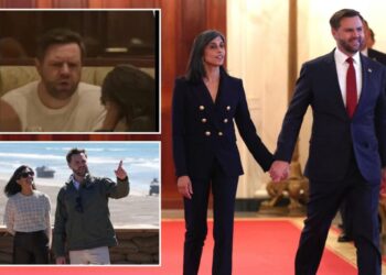 JD Vance savagely claps back at trolls claiming photo shows him yelling at wife Usha inside restaurant