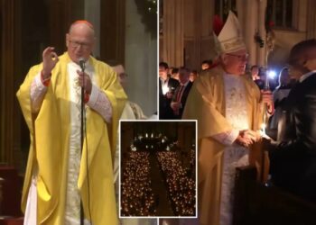 Cardinal Dolan holds final Midnight Mass at St. Patrick’s Cathedral ahead of retirement