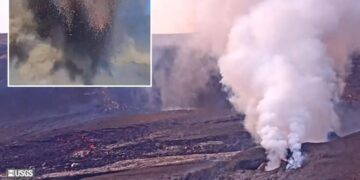 Hawaii’s Kīlauea volcano destroys camera capturing live video of 38th eruption of past year