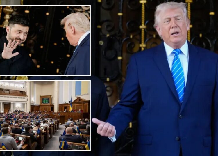 Trump willing to travel to Ukraine, pitch parliament on ceding land to Russia in bid to end war