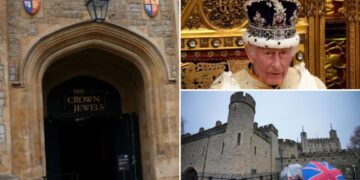 Resistance group members arrested in London for throwing food at State Crown display case