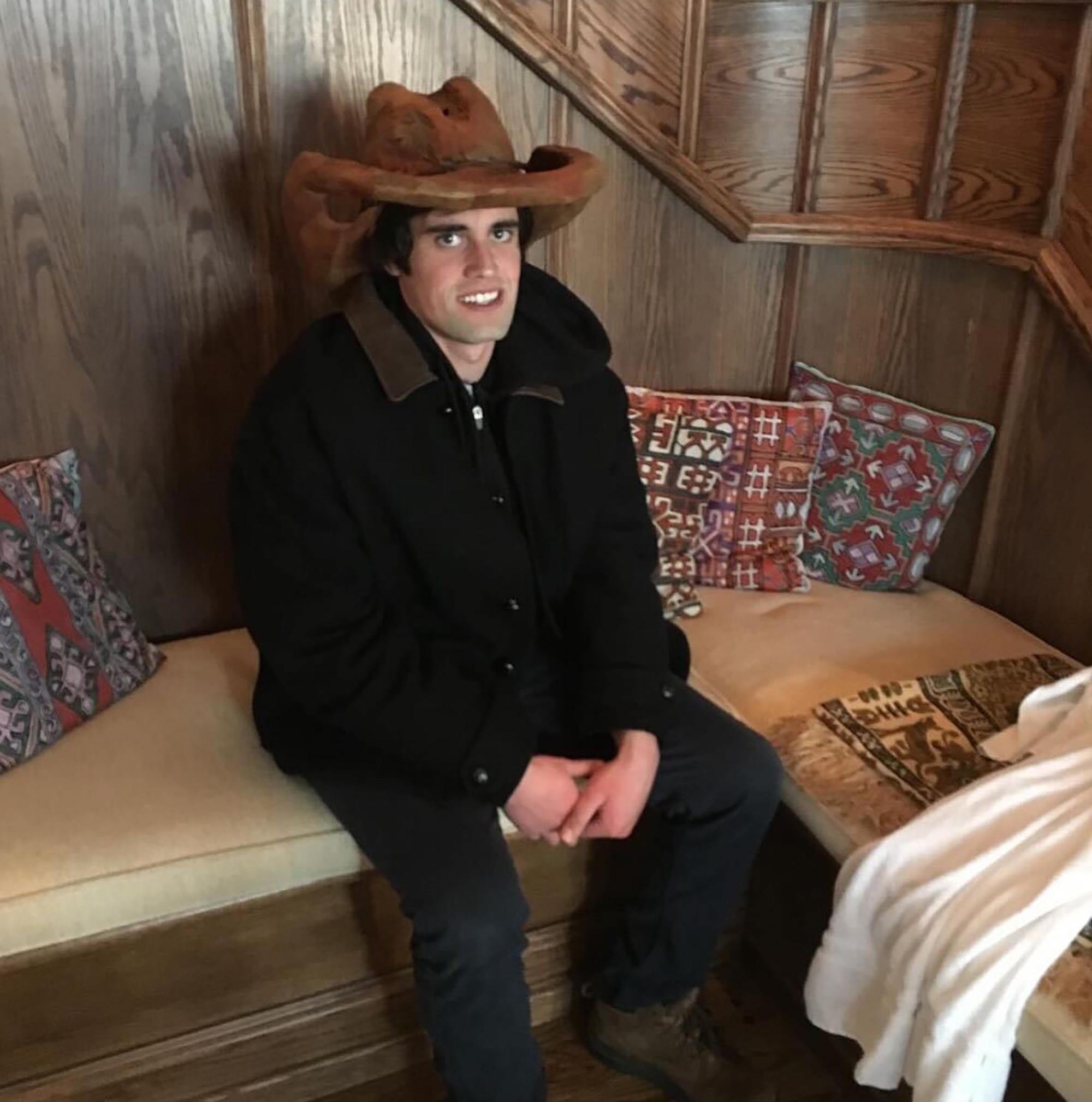 Nick Reiner wearing a cowboy hat.