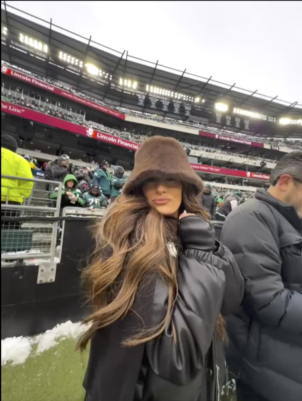 Nikki Bella at Lincoln Financial Field.