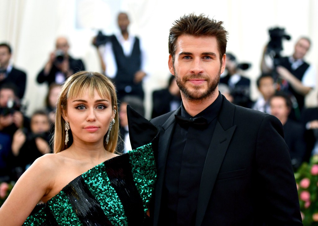 Miley Cyrus and Liam Hemsworth at the Met Gala.